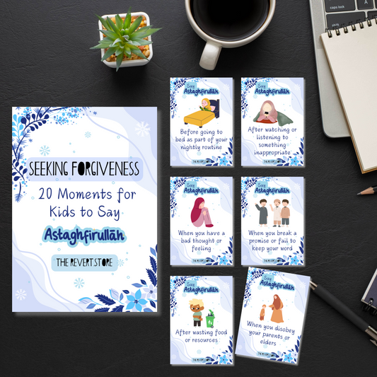 Seeking Forgiveness - 20 Moments for Kids to Say (Flash Cards)