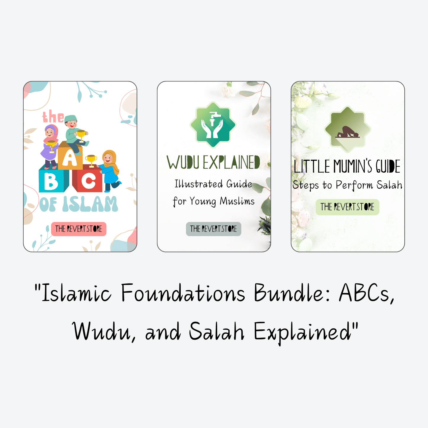 "Islamic Foundations Bundle: ABCs, Wudu, and Salah Explained"